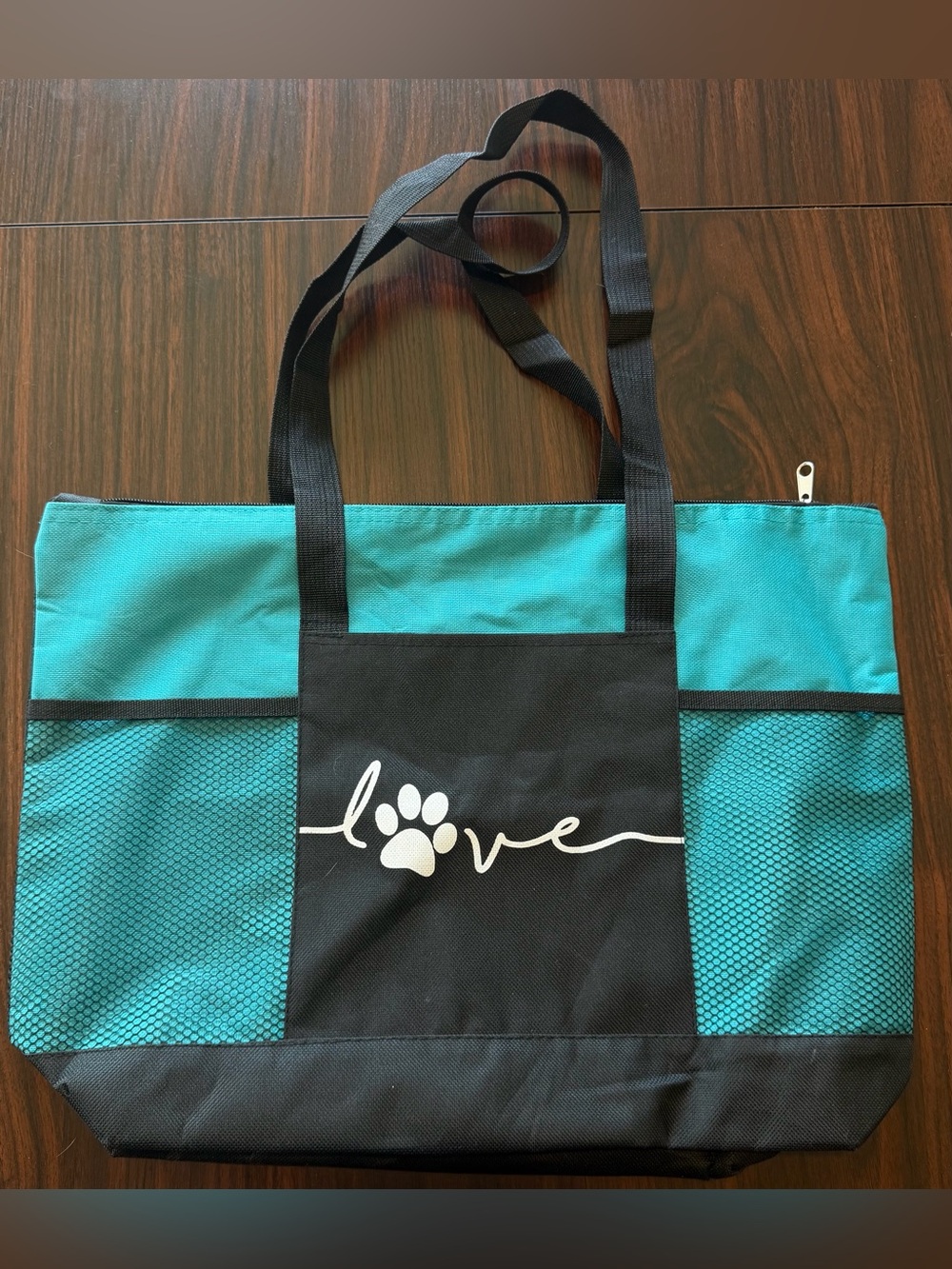 Love Paw Black Tote Bag